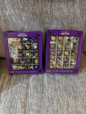 Shiny Brite Halloween Glass Ornaments Set Mini Size
